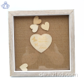 3D MDF Shadow Box Display für Hochzeit